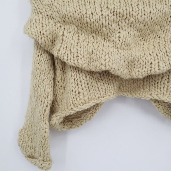 Convoy Wool Cardigan Womens L Beige L Boho Twee Rustic Twee Cottagecore Delicate - Picture 10 of 16